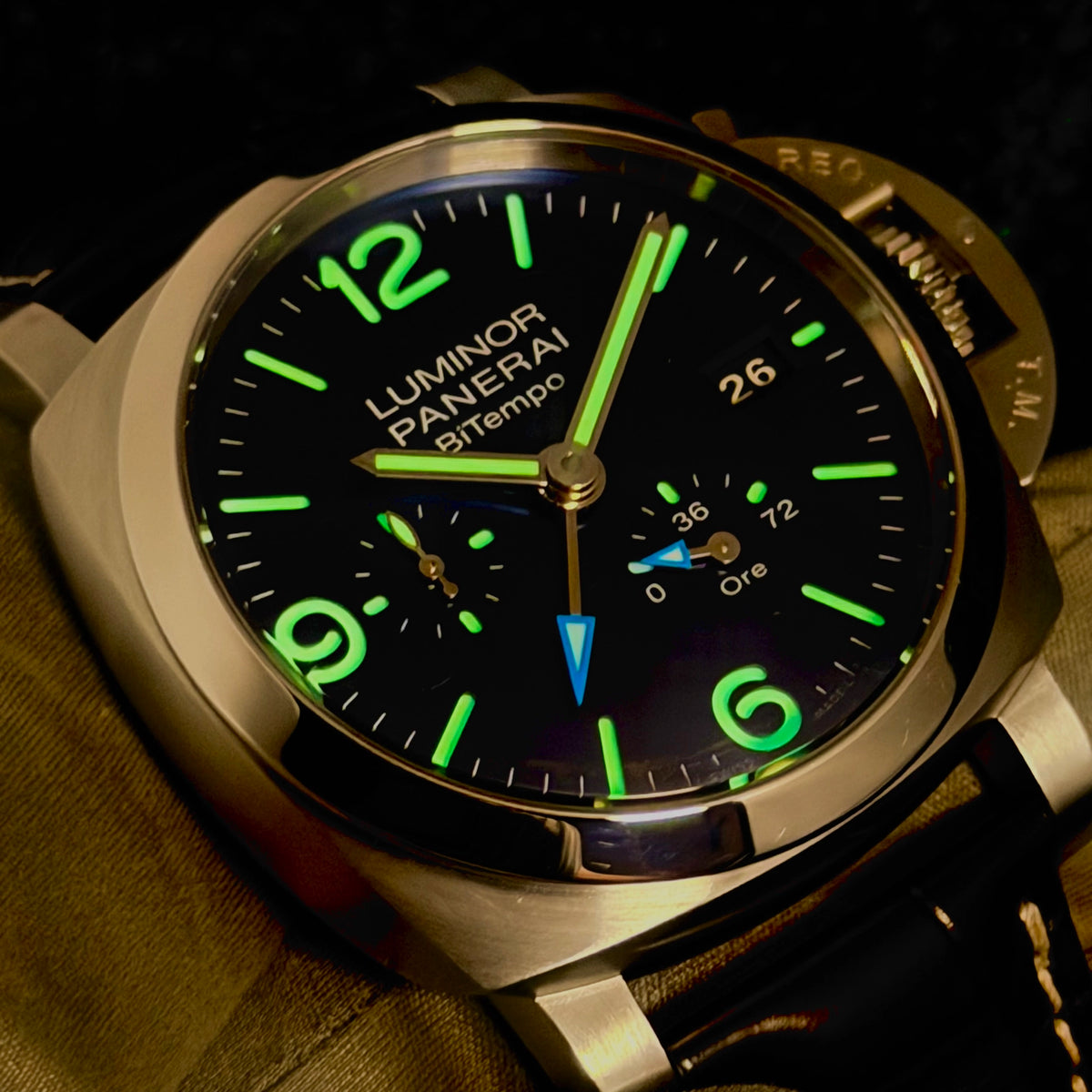 2023 Panerai Luminor BiTempo PAM01361 Blue Complete 44mm