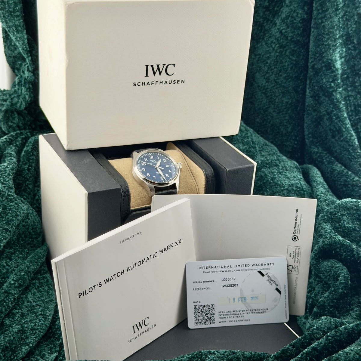 2023 IWC Mark XX IW328203 Blue Complete 40mm