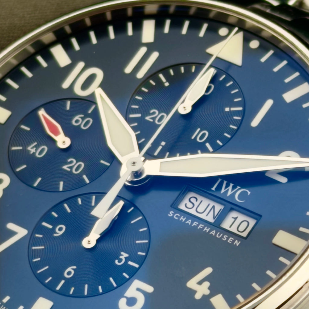 2020 IWC Pilot Chronograph IW377717 Blue Complete 43mm