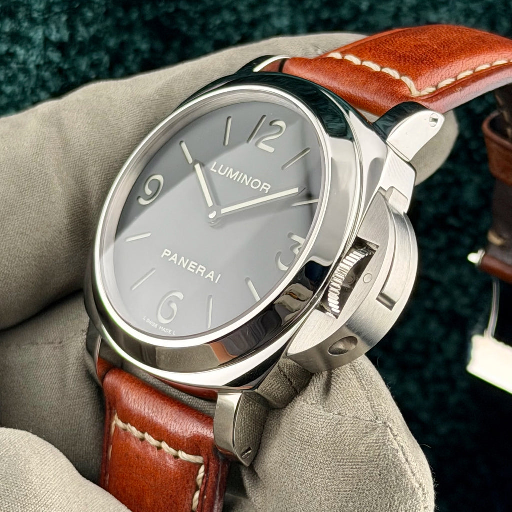 2017 Panerai Luminor Base PAM 00112 Black Complete