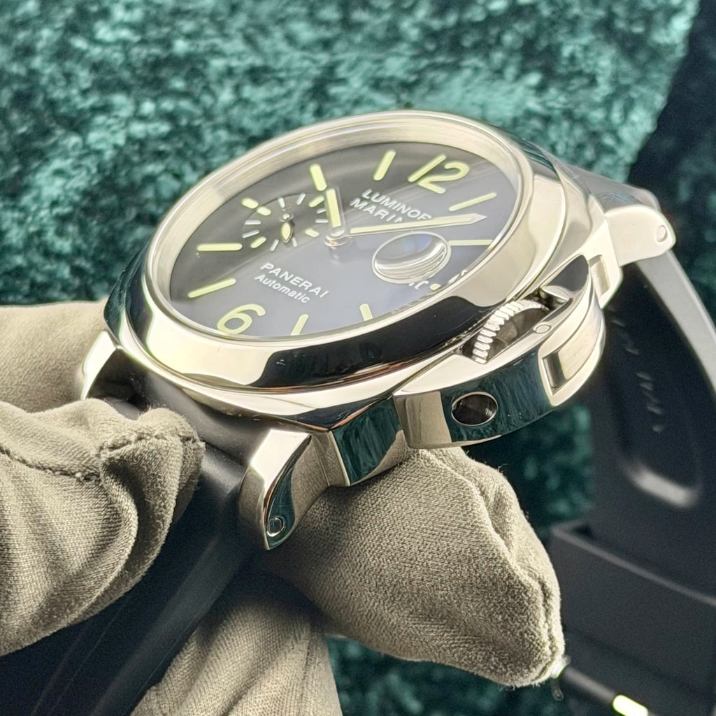 2017 Panerai Luminor Marina PAM00104 Black Arabic Complete 44mm