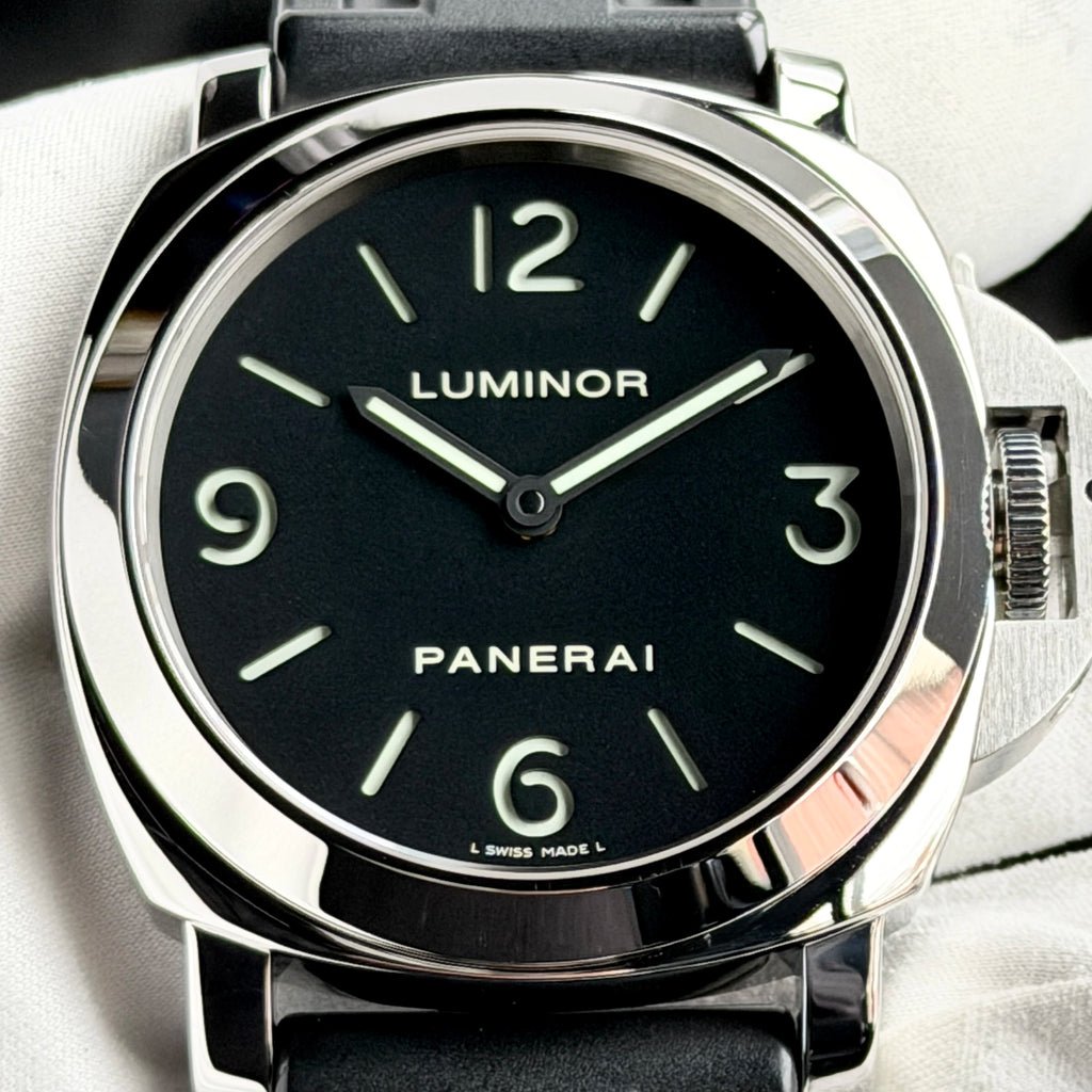 2012 Panerai Luminor Base PAM 00112 Black Papers