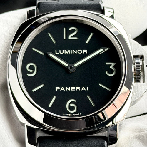 2012 Panerai Luminor Base PAM 00112 Black Papers