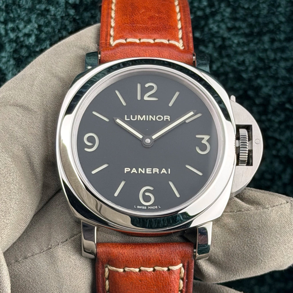 2017 Panerai Luminor Base PAM 00112 Black Complete