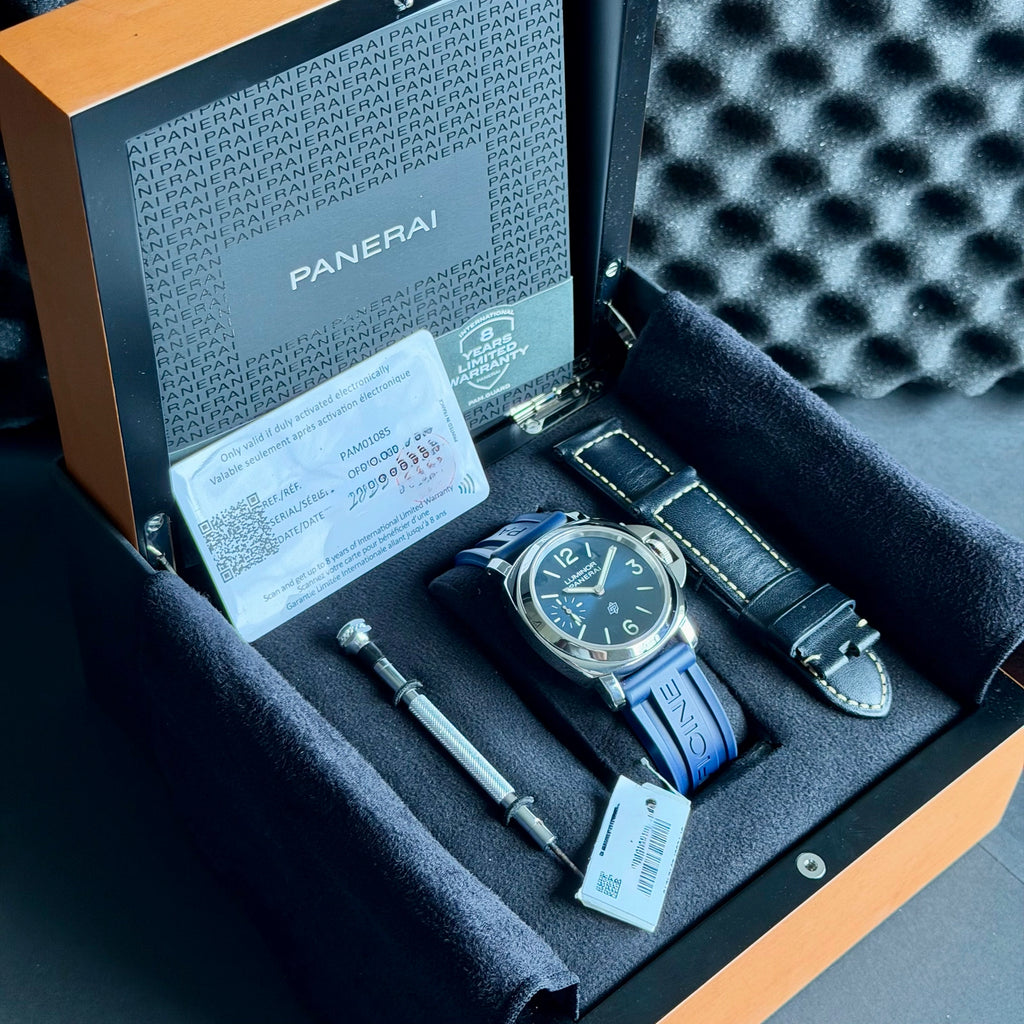 2023 Panerai Luminor Blu Mare 44mm PAM 01085 Blue Complete