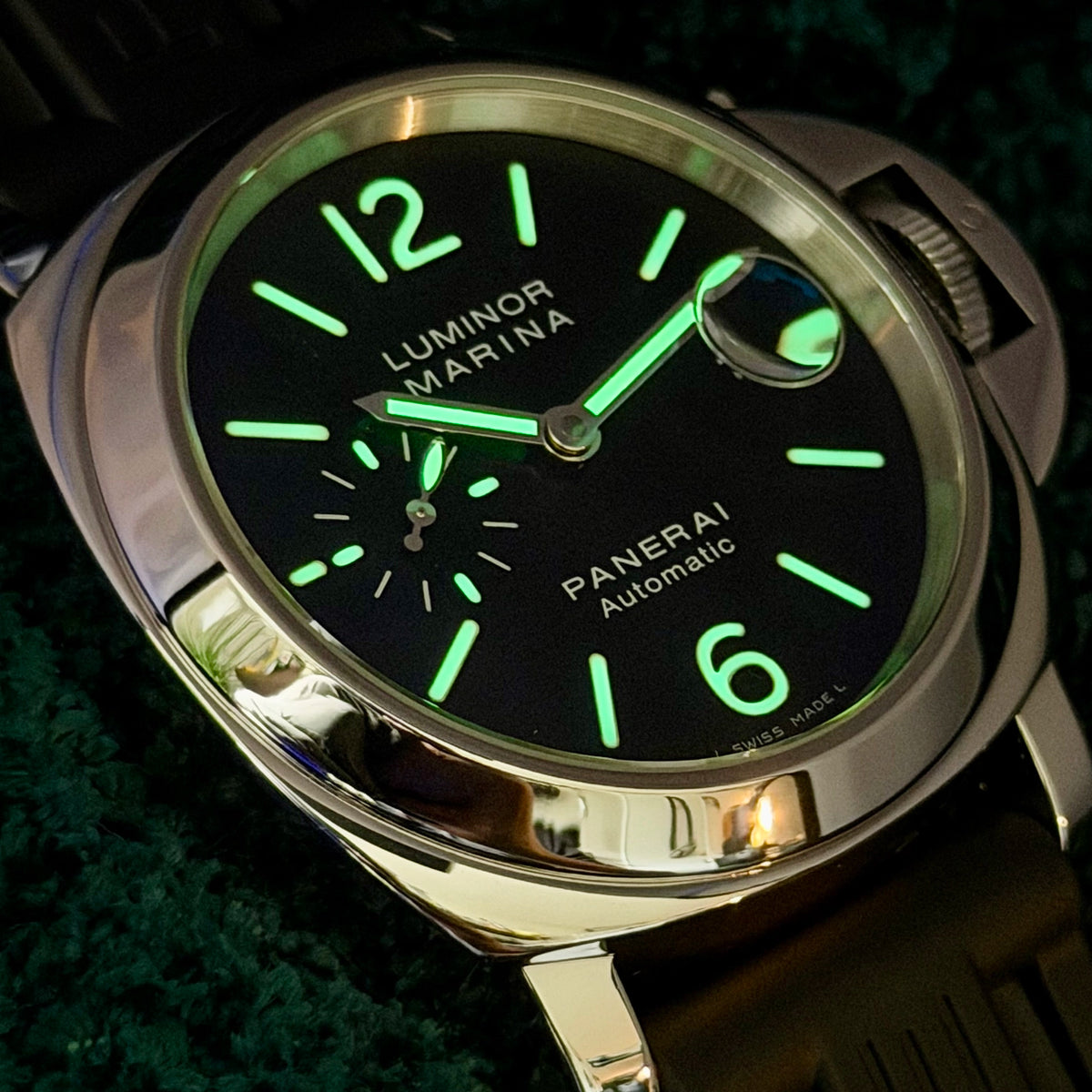 2017 Panerai Luminor Marina PAM00104 Black Arabic Complete 44mm