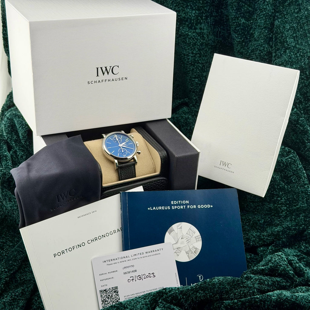 2023 IWC Portofino Chronograph 39 Edition Laureus IW391408 Complete